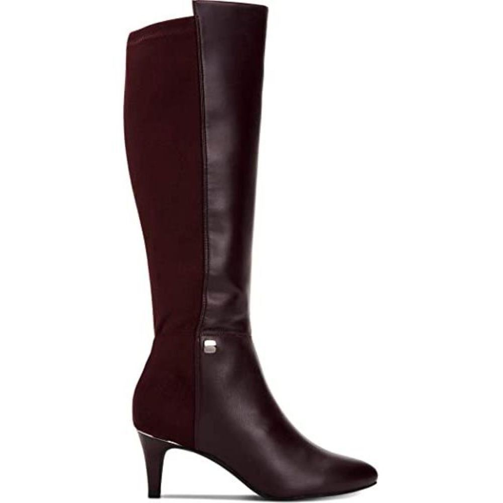 Alfani Womens Hakuup Pointed Toe Knee High Fashion, Malbec Burgandy, Size 10.5 - Picture 2 of 4